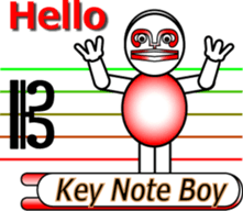 The Musical Score Boy (3) sticker #11637984