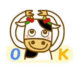 Daily cow sticker sticker #11638105