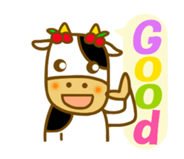 Daily cow sticker sticker #11638114