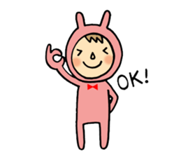 rabbit suit NANA-chan sticker #11638672