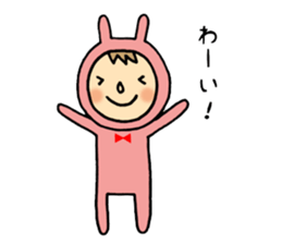 rabbit suit NANA-chan sticker #11638673