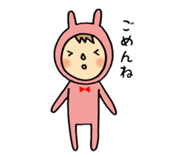 rabbit suit NANA-chan sticker #11638674