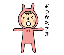 rabbit suit NANA-chan sticker #11638678
