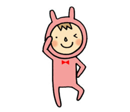 rabbit suit NANA-chan sticker #11638680