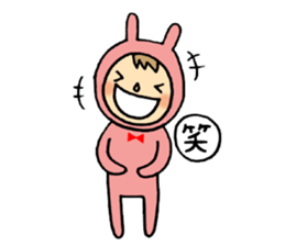 rabbit suit NANA-chan sticker #11638683