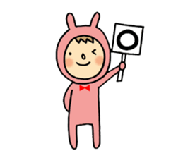 rabbit suit NANA-chan sticker #11638684