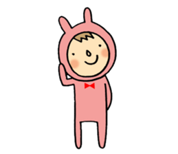 rabbit suit NANA-chan sticker #11638689