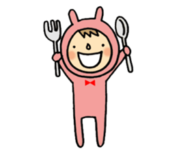 rabbit suit NANA-chan sticker #11638690