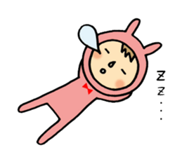 rabbit suit NANA-chan sticker #11638691