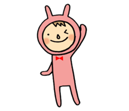 rabbit suit NANA-chan sticker #11638692