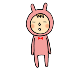 rabbit suit NANA-chan sticker #11638693