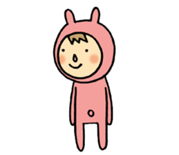 rabbit suit NANA-chan sticker #11638695