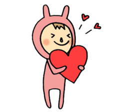 rabbit suit NANA-chan sticker #11638696