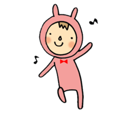rabbit suit NANA-chan sticker #11638697
