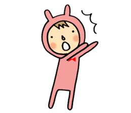 rabbit suit NANA-chan sticker #11638699