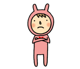 rabbit suit NANA-chan sticker #11638700