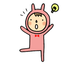 rabbit suit NANA-chan sticker #11638701