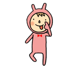 rabbit suit NANA-chan sticker #11638702