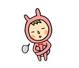 rabbit suit NANA-chan sticker #11638703