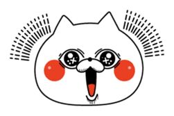 Cat expression is too rich sticker #11639040