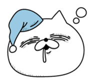 Cat expression is too rich sticker #11639060