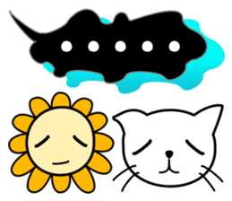 Cute balloon [ Cat & Flower ] sticker #11639648