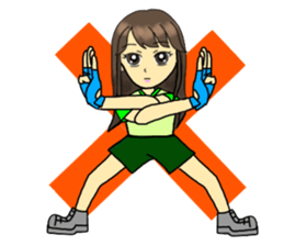 Kung-fu Karate girl Kimika sticker #11639745