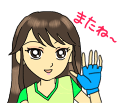 Kung-fu Karate girl Kimika sticker #11639750