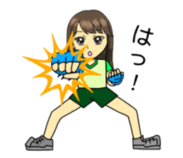 Kung-fu Karate girl Kimika sticker #11639763