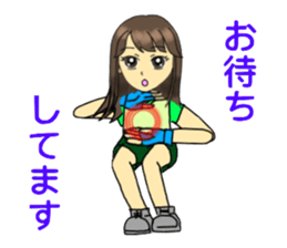 Kung-fu Karate girl Kimika sticker #11639766