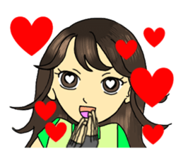 Kung-fu Karate girl Kimika sticker #11639767