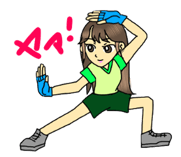Kung-fu Karate girl Kimika sticker #11639768