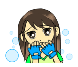 Kung-fu Karate girl Kimika sticker #11639769