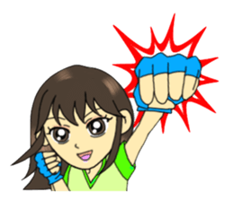 Kung-fu Karate girl Kimika sticker #11639783