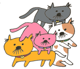 strange nose cat sticker #11640891