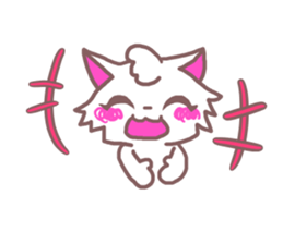Sticker of cat to convey feelings sticker #11641069