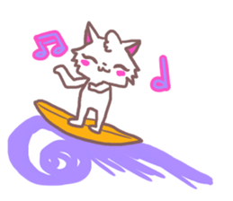 Sticker of cat to convey feelings sticker #11641071