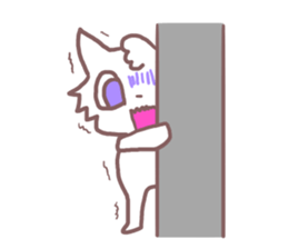 Sticker of cat to convey feelings sticker #11641081