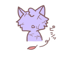 Sticker of cat to convey feelings sticker #11641082