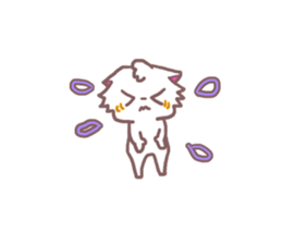 Sticker of cat to convey feelings sticker #11641087