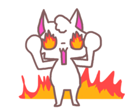 Sticker of cat to convey feelings sticker #11641098