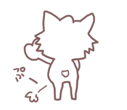 Sticker of cat to convey feelings sticker #11641103