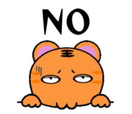 Obediently Tiger -2 sticker #11642060