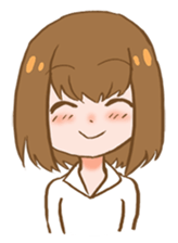 Sweet and gentle smile sticker #11642344