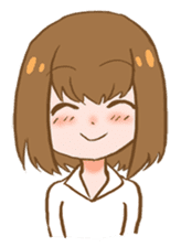 Sweet and gentle smile sticker #11642344