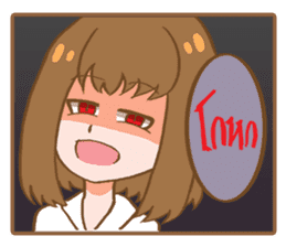 Sweet and gentle smile sticker #11642356