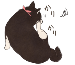 Black Mame Shiba . part2 sticker #11642642