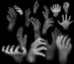 Hand jet black of the darkness sticker #11643129