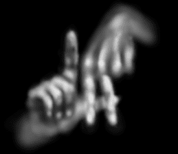 Hand jet black of the darkness sticker #11643132