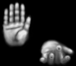 Hand jet black of the darkness sticker #11643134